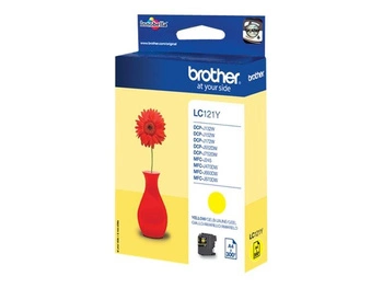 BROTHER LC121Y Tusz Brother LC121Y yellow 300str DCP-J552DW / MFC-J470DW