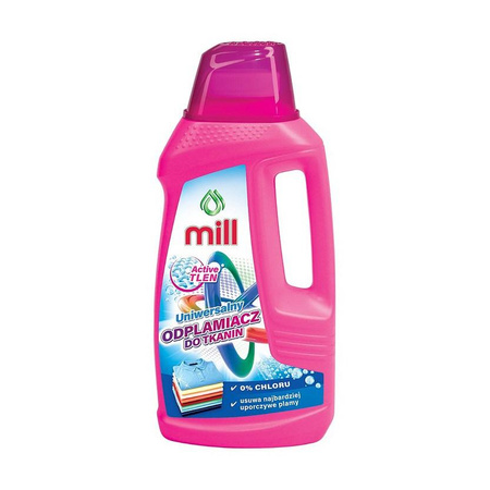 MILL Active Tlen, Odplamiacz do Tkanin Uniwersalny, 0% Chloru, Usuwa najbardziej uporczywe plamy, 1,6l (opak.zb 4 szt.)