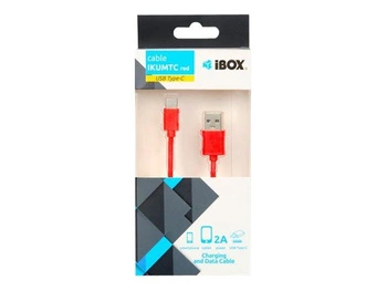 IBOX IKUMTCR KABEL I-BOX USB TYP-C 2A CZERWONY, 1m
