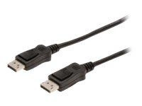 ASM AK-340100-100-S ASSMANN Kabel połączeniowy DisplayPort1.1 z zatrzaskami Typ DP/DP M/M czarny 10m