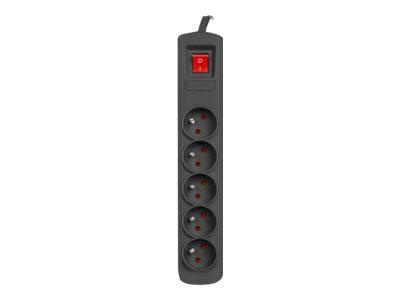 NATEC Listwa zasilajaca Bercy 400 1.5m 5x 230V PL czarna