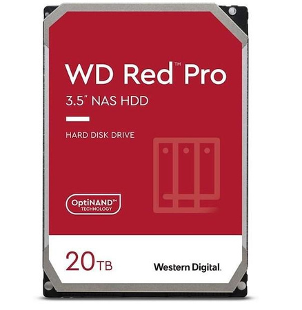 20TB RED PRO 512MB CMR 3.5IN/SATA 6GB/S INTELLIPOWERRPM