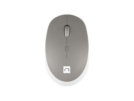 Mysz bezprzewodowa Natec Harrier 2 bluetooth 5.1 1600 DPI z cichym klikiem biało-szara