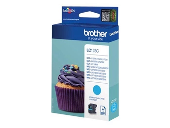 BROTHER LC123C Tusz Brother LC123C cyan 600str MFC-J4510DW / DCP-J4110DW / MFC-J470DW