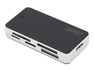 DIGITUS USB 3.0 Card Reader Support MS/SD/SDHC/MiniSD/M2/CF/MD/SDXC cards 1M USB A connection cable