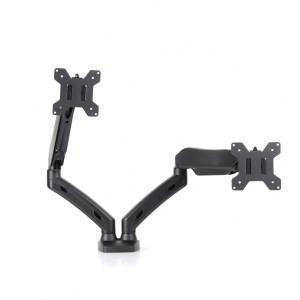 Uchwyt biurkowy na sprężynie gazowej do 2 monitorów LED/LCD 13-27 cali L-13GD