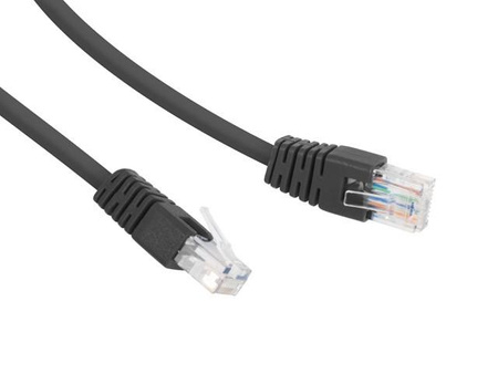 Patch cord Kat.6 UTP 0.5m czarny 