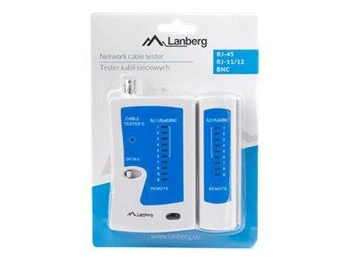 LANBERG NT-0401 Lanberg tester kabli RJ-45, RJ-11, RJ-12, Coaxial