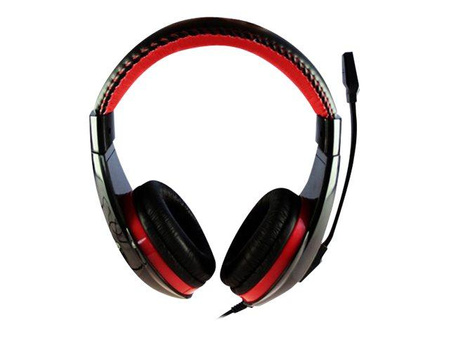 MEDIATECH MT3574 NEMESIS USB - Słuchawki stereo z mikrofonem dla graczy, złącze USB,