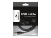 GEMBIRD CCP-MUSB2-AMBM90-6 Gembird kabel micro USB 2.0 AM-MBM5P 1.8M kątowy ładowanie transmisja czarny