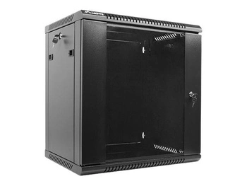 LANBERG WF01-6412-10B Lanberg szafa wisząca rack 19 12U 600x450mm czarna (drzwi szklane)