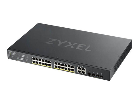 ZYXEL GS192024HPV2-EU0101F Zyxel GS1920-24HPv2 24-port GbE Smart Managed PoE Switch 4x GbE combo (RJ45/SFP)