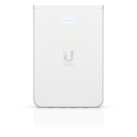Access Point Wi-Fi 6 Ubiquiti UniFi U6 In-Wall 2.4GHz(2x2)/5GHz(4x4)/6GHz(–) PoE+/PoE 4x1G 1x2,5G