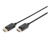ASM AK-340100-010-S ASSMANN Kabel połączeniowy DisplayPort 1.2 z zatrzaskami Typ DP/DP M/M czarny 1M