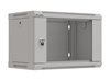 LANBERG Szafa instalacyjna rack wisząca 19 cali 6U 540x350 szara drzwi przeszklone flat pack