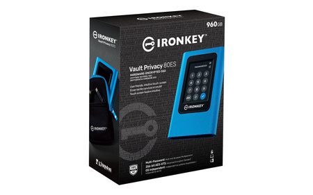 960GB IRONKEY VAULT PRIVACY 80/XTSAES 256BIT ENCRYPTED EXTERNAL