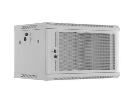 LANBERG szafa wisząca 6U 600x450 perforowane drzwi szara flat pack
