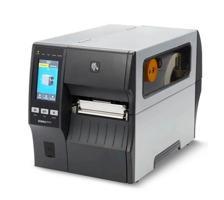 TT Printer ZT411; 4", 300 dpi, Euro and UK cord, Serial, USB, 10/100 Ethernet, Bluetooth 4.1/MFi, USB Host, Peel w/ Liner Take-Up, EZPL