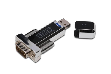 Konwerter/Adapter USB 1.1 do RS232 (DB9) z kablem Typ USB A M/Ż 80cm
