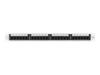 LANBERG patch panel 24 port 1U cat.6A UTP grey