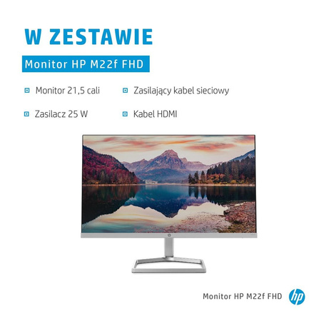 Monitor HP M22f 21,5"FHD IPS 5ms 300nits 75Hz VGA HDMI