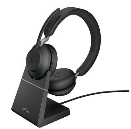 Jabra Evolve2 65, Link380a MS Stereo Stand Black