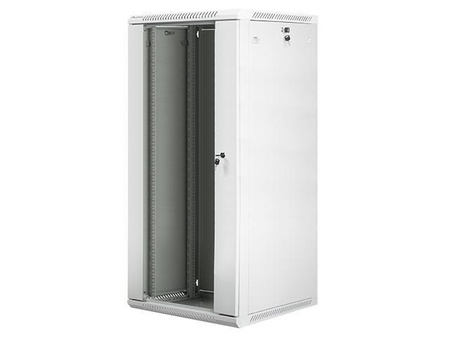 Szafa instalacyjna Rack wisząca 19" 27U 600x600 szara Lanberg (flat pack)
