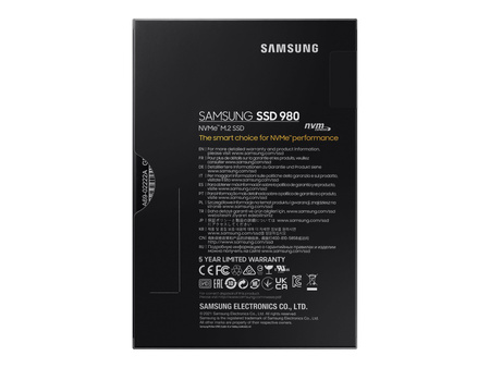 SAMSUNG 980 Basic SSD 500GB M.2 NVMe PCIe 3.0 3.100 MB/s read 2.600MB/s write