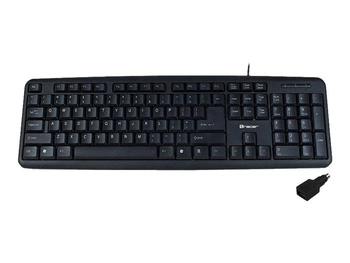 TRACER Klawiatura Maverick czarna USB + PS2 Adapter