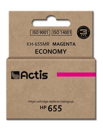 Actis KH-655MR Tusz (zamiennik HP 655 CZ111AE; Standard; 12 ml; czerwony)