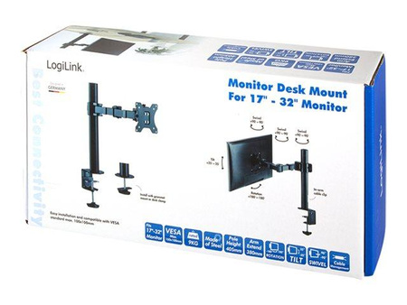 LOGILINK BP0105 Uchwyt do monitora 17-32inch stal długość ramienia: 380 mm