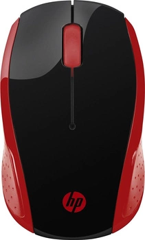 Mysz HP Wireless Mouse 200 Empress Red bezprzewodowa czerwono-czarna 2HU82AA