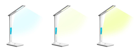 Lampa biurkowa LED z ładowarką indukcyjną LEDITOU MT222 (Biała)