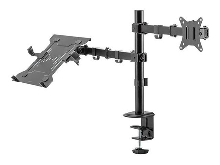 LOGILINK BP0175 Dual monitor mount 17-32inch monitors and 10-15.6inch notebooks/tablets