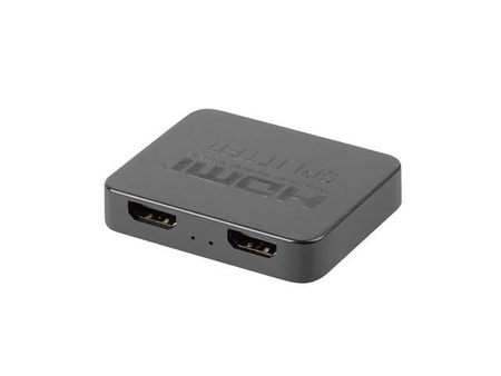 Splitter video HDMI- 2x HDMI 4K + port USB-C czarny 