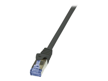 LOGILINK CQ3043S LOGILINK Patchcord Cat.6A 10G S/FTP PIMF PrimeLine 1,5m czarny