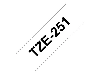 BROTHER TZe251 Taśma Brother 24mm BLACK ON WHITE