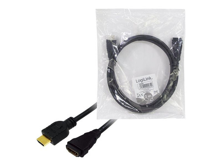 LOGILINK CH0056 LOGILINK - Kabel HDMI 1.4, HDMI male / female Gold 2m