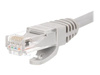 NETRACK BZPAT56 Netrack patchcord RJ45, osłonka zalewana, kat. 6 UTP, 5m szary