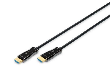 Kabel połączeniowy hybrydowy AOC HDMI 2.0 Premium HighSpeed 4K/60Hz UHD HDMI A/HDMI A M/M 10m Czarny 