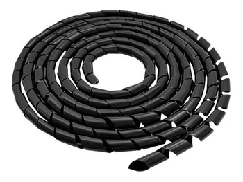 QOLTEC 52250 Qoltec Organizer do kabli 6mm 10m Czarny