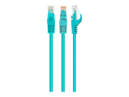 GEMBIRD patchcord kat 6 zalewane końcówki 1m zielony
