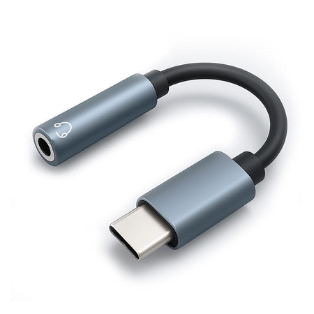 QOLTEC 51786 Adapter przejściówka USB C Jack 3.5mm 10cm