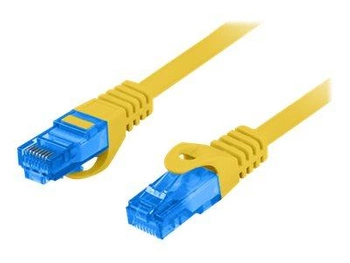 LANBERG patchcord cat.6A FTP LSZH CCA 0.5m yellow