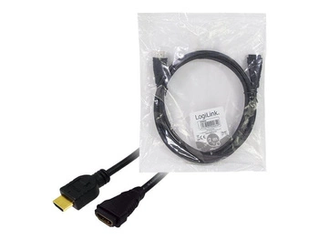 LOGILINK CH0056 LOGILINK - Kabel HDMI 1.4, HDMI male / female Gold 2m