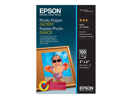 EPSON C13S042548 Papier Epson photo Glossy 200g 10x15cm 100 sheets