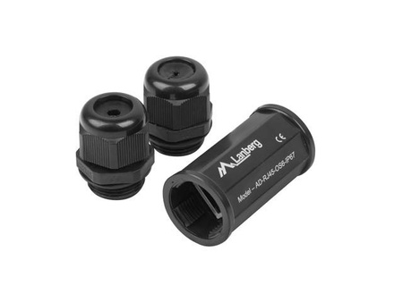 Adapter złączka sieciowa RJ45 - RJ45 kat.6 ekranowany wodoodporny IP67 