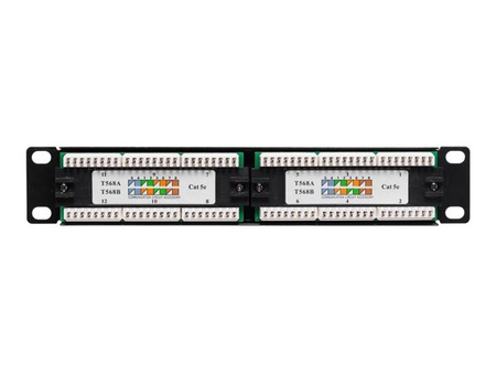 NETRACK 104-14 Netrack patch panel 10, 12 - portów kat. 5e UTP