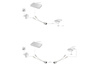 Zestaw pasywnych kabli PoE FastEthernet 10/100Mbps DC 5.5mm/2.1mm