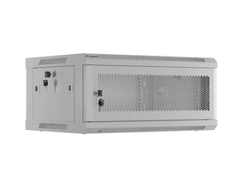 LANBERG szafa wisząca 19 cali 4U 600x450 szara drzwi perforowane flat pack